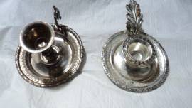 Porta Candele Vintage in Silver Plated