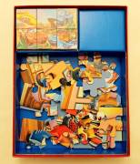 Cars Edu Clementoni  Kit 2 in 1(1 puzzle 35 pezzi + 6 cubi) Made in Italy