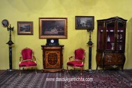 Credenza stile Napoleone III con piano in marmo