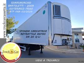 RIF.1312 SEMIRIMORCHIO BARTOLETTI – 2009 – ISOTERMICO CON GRUPPO FRIGO ATP FNA 03/2029 – SPONDA CARI