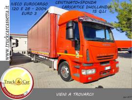 RIF.1235 IVECO EUROCARGO 120 E 28 – 2004 – CASSONE CENTINATO + SPONDA CARICATRICE DHOLLANDIA DA 15 Q