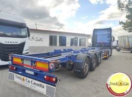 RIF.1221 SEMIRIMORCHIO TECNOKAR – 2019 – PORTACONTAINERS 20-30-40-45 PIEDI – TELAIO ALLUNGABILE