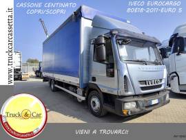 RIF.1242 IVECO EUROCARGO 80 E 18 – 2011 – CASSONE CENTINATO – COPRI/SCOPRI – EURO 5