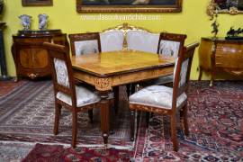 Tavolo da pranzo-riunioni allungabile fino a 326 cm. Tavolo da pranzo-riunioni allungabile fino a 326 cm.