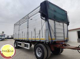 RIF.1206 RIMORCHIO BARTOLETTI – 1994 – CASSONE RIBALTABILE TRILATERALE IN ACCIAIO INOX CON CENTINA R