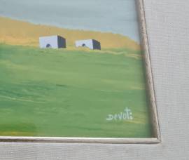Quadro  pittore DEVOTI  olio su cartone  