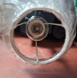 Lampada   in  cristallo sfaccettato e molato a tulipano   in stile Art Deco