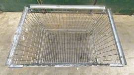 Gabbie o ceste metalliche sovrapponibili con ruote