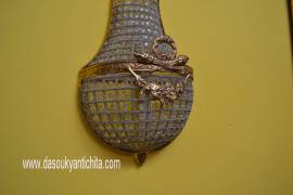 Coppia di applique a mongolfiera a due luci stile Impero