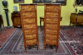 Coppia di settimini-cassettiere stile Luigi XV