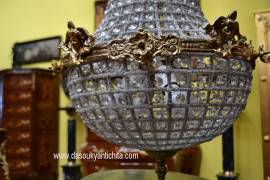 Lampadario a mongolfiera altezza 77 cm.