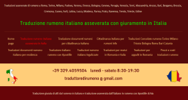 Traduzioni ufficiali di rumeno italiano