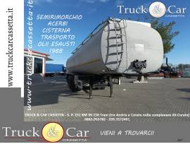 RIF.1066 SEMIRIMORCHIO ACERBI 15L2 – 1988 – CISTERNA – 39.000 L – TRASPORTO OLII ESAUSTI, CARBURANTE RIF.1066 SEMIRIMORCHIO ACERBI 15L2 – 1988 – CISTERNA – 39.000 L – TRASPORTO OLII ESAUSTI, CARBURANTE