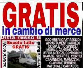 Sgomberi trasporti traslochi GRATIS 3455395078