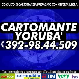 Chiama il CARTOMANTE YORUBA' per una consulenza esoterica al telefono a basso costo!