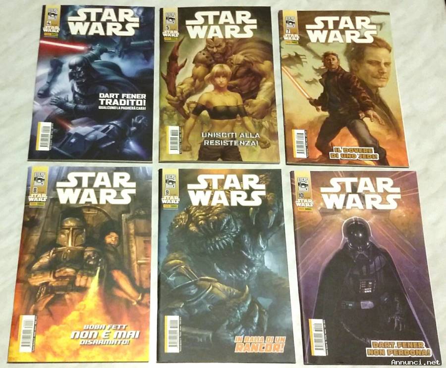 STAR WARS PANINI COMICS NUM:4/5/7/8/9/10/11/14/16/17/18/19/20/21/22/23/24 NUOVO