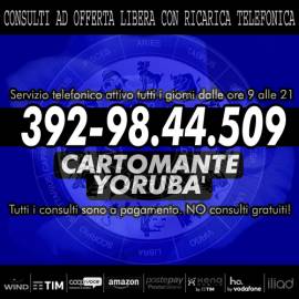 Yorubà & i Tarocchi - Consulto telefonico di Cartomanzia con offerta libera