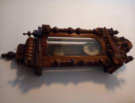 orologio/pendolo antico in legno 