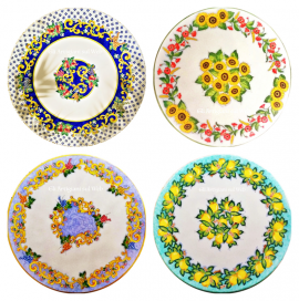 TAVOLI IN PIETRA LAVICA DECORATI A MANO IN LIGURIA E IN TUTTA ITALIA