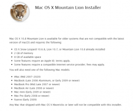 Mac OS X Mountain Lion 10.8 install DVD
