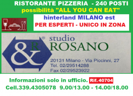 RISTORANTE PIZZERIA - POSSIBILITA' "ALL YOU CAN EAT" RIF.40704