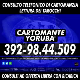 La Cartomanzia con offerta libera con ricarica telefonica: il CARTOMANTE YORUBA'