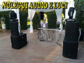 Noleggio attrezzatura Audio e Luci professionali napoli prezzi concorrenziali 