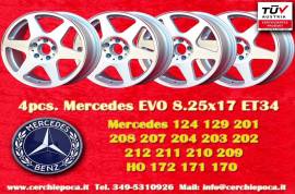 4 pz. cerchi Mercedes Evo 8.25x17 ET34 124 129 201