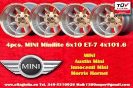 4 pz. cerchi Mini Minilite 6x10 ET-7 Mini Mk1-3, 8