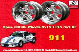 2 pz. cerchi Porsche Fuchs 9x15 ET15 911 SC, Carre