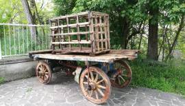 carro antico arredo giardino