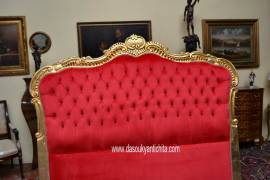 Testiera da letto matrimoniale dorata stile Barocco