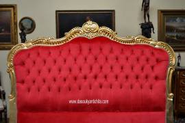 Testiera da letto matrimoniale dorata stile Barocco