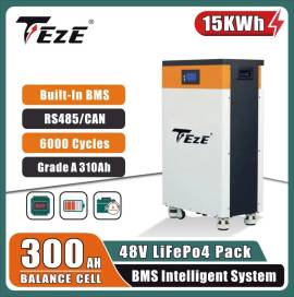 Teze 16kW batteria 16S lifepo4 rs485 CAN per ACCUMULO SOLARE