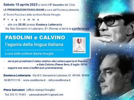 Nicola Feruglio: "PASOLINI e CALVINO: L'agonia della lingua italiana" (conferenza Roma) 