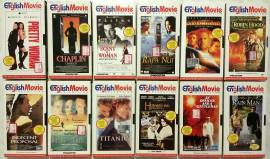 Stock di 12 VHS The English Movie Collection Ed.De Agostini, 1993 vedi la lista