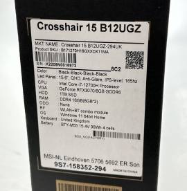 Msi Crosshair 15 15.6" Intel i7-12700H, RTX3070, 1TB nuovo