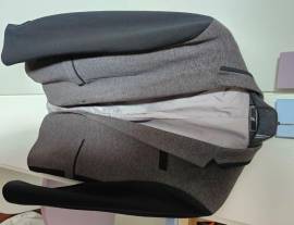 BLAZER UOMO TG. M. SLIM FIT GRIGIO CHIARO E ANTRACITE