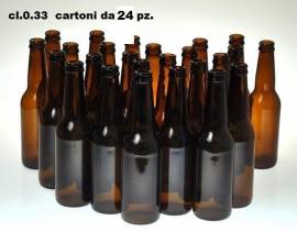 78 Cartoni bottiglie 0,33 lavate senza etichette e residui di colla