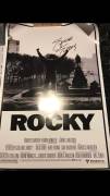 Poster Autografato Rocky  Signed by Sylvester Stallone Autograph ROCKY STALLONE