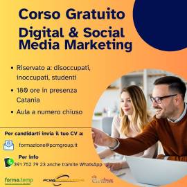 Corso Professionale Gratuito Digital & Social Media Marketing