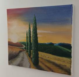 Quadro paesaggio toscano piccolo 