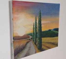 Quadro paesaggio toscano piccolo 