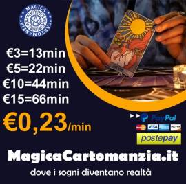 Cartomanti Esperte in rapporto di coppia "PROMO" 13min €3 -22min €5 -44min €10