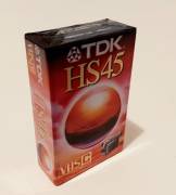 TDK HS45 VIDEOCASSETTA VHS-C 45 MINUTI PAL SECAM NUOVO CON CELLOPHANE 