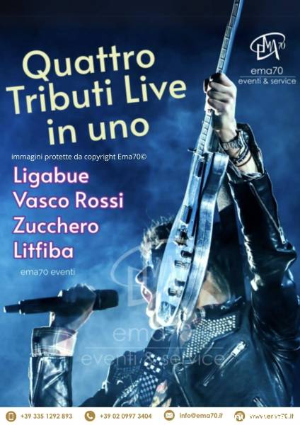 CONCERTO MUSICA LIVE TRIBUTO AI GRANDI CANTAUTORI ITALIANI - PER EVENTI AZIENDALI - EVENTI PRIVATI -