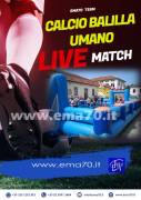 NOLEGGIO CALCIO BALILLA UMANO GONFIABILE - NOLEGGIO STRUTTURE - PER EVENTI SPORTIVI – ASSOCIAZIONI 