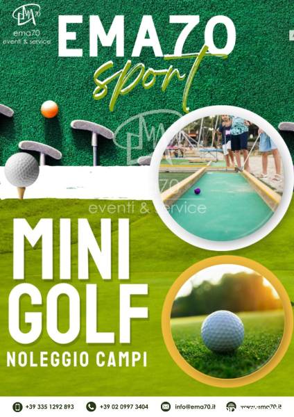 NOLEGGIO MINI GOLF - NOLEGGIO STRUTTURE PER EVENTI SPORTIVI – ASSOCIAZIONI - PER EVENTI AZIENDALI