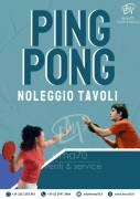 NOLEGGIO TAVOLI DA PING PONG  - NOLEGGIO STRUTTURE - PER EVENTI SPORTIVI – ASSOCIAZIONI 