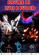 SPETTACOLO DI FUOCO - SFILATA SUI TRAMPOLI – COREOGRAFIE E DANZE - EMA 70 EVENTI - COSTUMI SCENICI U